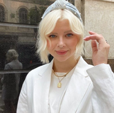 Revived Denim Pearl Headband